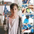 Rechargeable Electric New Gel Blaster Purple AK-47 Toygun For Kids. 