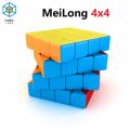 Imported Stickerless Rubiks Cube 4x4 Smooth Magic Rubik's Cube Puzzles Toys - 57mm. 