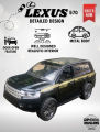 Prado Car Toy – Alloy Metal Body, Pull Back Action, Realistic Interior, Door Open Feature, SUV Model for Kids & Collectors – Durable & Stylish Die-Cast Model. 