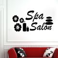 size-2 x 1 feet  - Beauty salon Patch wall stickers for girl, parlors, office, home, decoration,  decor lovers  -Black color - lucky garnet. 