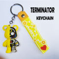 TERMINATOR  Mask Robot Bear Keychain with Strap - Bag Charm keyring - Silicon keychain - keychain for boys - keychain for kids - keychain for girls - keychain for bag - stationary - keychain for car - customized keychain - High quality. 