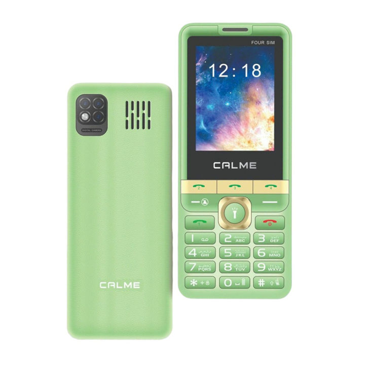 Calme Four Sim - 4 Sims mobile - PTA Approved - 2.4 Inch display - 3000mAH Battery - Triple Style Camera
