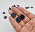 BLACK CIRCLE CUTOUTS STICKERS ( PACK OF 100 CIRCLES ). 