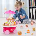 Ice Cream Kitchen Play Cart Kitchen Set Toy with Lights and Music. 