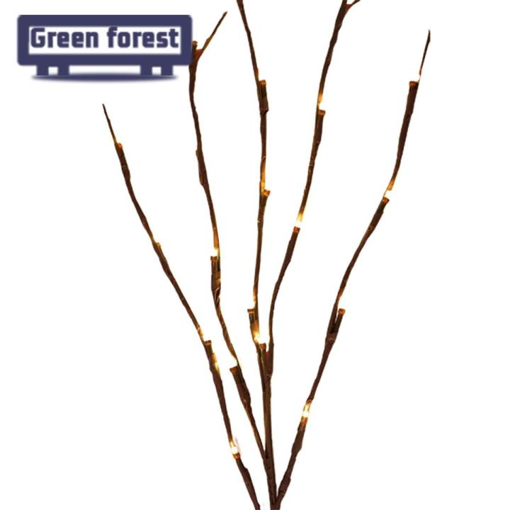 Green forest Branch Lamp Warmly Light LED Lamp Ceremony Birthday Party Decoration