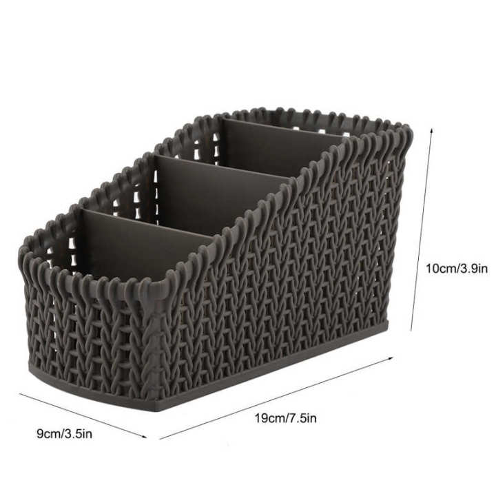 4 Grids Storage Box Table Desk Organizer Stationery Cosmetic Jewelry Holder SS