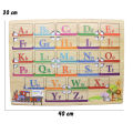 English Alphabet Wooden Puzzle Board | Early Learning Alphabet Board | ABC Wooden Puzzle Board | Best for Montessori kids. 
