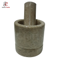 Taxila Crafts Easy to Clean Beautiful teakwood   Mini Marble Imam Dasta Kharal Kundi – Elaichi aur Tablet Crusher & Herb Grinder. 
