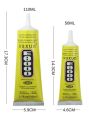 Pack of 1 pcs Imported High Quality B7000 or E8000 Glue 110ML and 50ml Clear Glue for Rhinestones, DIY B7000 Adhesive Crafts Glue Multipurpose Super Adhesive Industrial Bonding Glue for Fabric Gem Stone Bead Metal Jewelry Making Nail Art. 