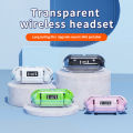 HLstar® NEW Ear buds TM20 Transparent ENC Noise Reduction Game Bluetooth Earphone Long Battery Life 3D Sound Field and Stereo Handsfree Bass Bluetooth Airpods 5.3 Headphone With Microphone For Mobile. 