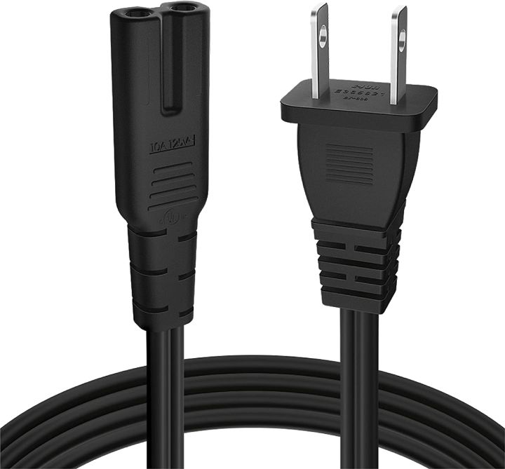 2%20Prong%20Power%20Cord%20Tape%20Cable%20(1.25Y)%20Black%20Original%20Branded%20Pure%20Copper%20Lead%20-%20Image%203