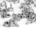 100 Pieces Pearl Rivet Studs White Pearl Beads for Crafts Jeans Bags Shoes Clothes Decoration , 8mm. 