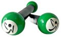 Zumba Toning Sticks Set of 2 Green & White Shaker Workout Weights 1 LB. 