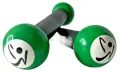 Zumba Toning Sticks Set of 2 Green & White Shaker Workout Weights 1 LB. 