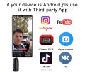 Wireless Microphone Lavalier Lapel Microphone Interview Microphone for iPhone Android Phone iPad DSLR PC Laptop Youtube Live. 