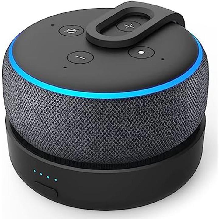 GGMM D3 Battery Base for D0T 3rd Generation, Battery Base to Make Smart Speaker Portable, , Black (Not Include D0T 3)