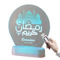LED Light Decorative Castle Moon Pattern Acrylic Luminous Table Lamp for Sleeping. 