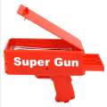 Money Gun_ Make Cash Money Rain Bill Plastic Gun_ Box Shot Spread the Money Toy. 