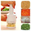Handy Press Chop Onion Vegetable Chopper Cutter with Stainless Steel Cutting Knife Kitchen Gadget. 