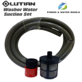 LUTIAN 4pcs Bucket Suction Set for High Pressure Washer ( 1 x Bucket Filter + 1 x 2mtr Hose Pipe + 1 x Quick Connector + 1 x 1/2" Pipe tightening clip ). 