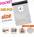 Small Courier Flyer Bag with Pocket 8 X 11 Inches. 