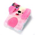 FREE SHIPPING New Style Puppy Dog Fluffy Soft Plush Diary Note Book. 
