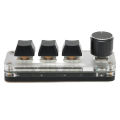 3 Key Small Keypad, USB Mechanical Keyboard Multifunctional Shortcut for DIY Programming. 