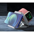 ♥【Readystock】 + FREE Shipping ♥ New Foldable 3-In-1 Magnet Wireless Charger for iPhone, Apple Watch & Airpod.. 