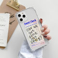 Guest Check Text Label Phone Case For iPhone 15 14 13 12 11 Pro X XS XR Max 7 8 Plus SE 2 3 Mini Soft Clear TPU Back Cover. 