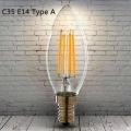 Retro LED Light Bulb E27 E14 4W 220V Retro Lamp Vintage Candle Light Globe Ball Led Filament Bulb Bombillas LED Edison Bulb High Transmittance. 