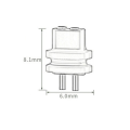2 Pcs 2 Pin 0.78mm Female Socket Earphone Convex Female Socket for 0.7-0.8mm Male Pin Black. 