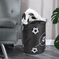 Football Modeling Collapsible Laundry Basket Storage Barrels Storage Barrel Polyester Cloth Toy Store. 