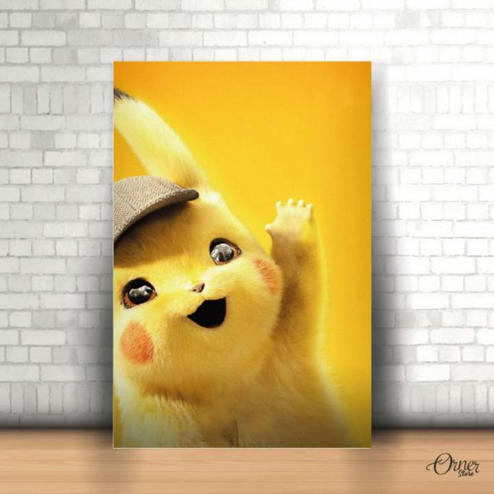 Home Decor & Wall Decor Painting Pokemon Pikachu | Cartoon Poster Wall Art