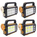 Genuine Portable Powerful Solar LED Flashlight With COB Work Lights USB Rechargeable Handheld 3 Lighting Modes Outdoor Solar Torch Light. 
