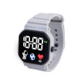 Children Smart Watch Kids Watch Wristwatch Boy Girls Sport LED Simple Color Silicone Strap Kids Watches Student Gift. 
