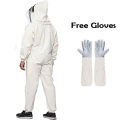 Beekeeping Suit with Leather Gloves. 