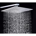 Rainfall Shower Head 8 inch, Solid Stainless Steel Square Ultra Thin Water Saving Chrome Finish 100 Pores. 