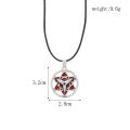 [ New ] Anime Naruto Xiao Organization Hongyun Checkmark Flag Mukakashi III Magatama Sharingan Necklace Keychain. 