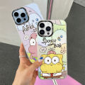 FINDWORLD for Redmi Note 8 Pro Back Cover Cute SpongeBob Fashion IMD High Quality Laser Glitzy Phone Case Colorful Soft Edge Shockproof Hard Cover. 