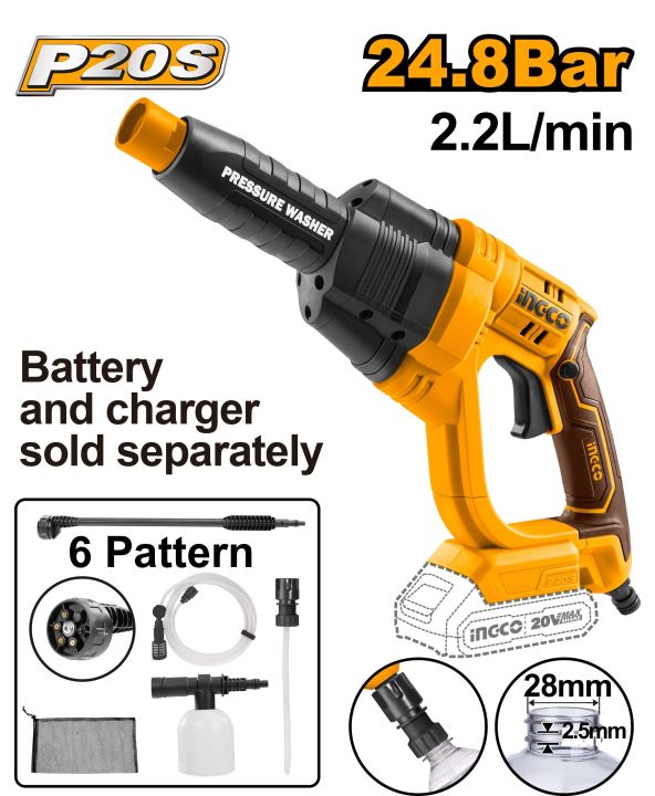 MS - Ingco CPWLI2008 Cordless Pressure Washer