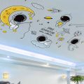 Ceiling stickers cover ugly holes cover flaws wall stickers wallpaper self-adhesive wallpaper children's room wall wall decoration. 