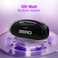Zero® Thunder Pro Speaker | 120W Loud & Powerful Portable Speaker , Wireless Speaker with Deep Bass, RGB Light Speaker , 8 Hours Playtime | Multi-Input Connectivity ( AUX, USB, TF Card) | Party Speaker , Outdoor & Home Speaker. 