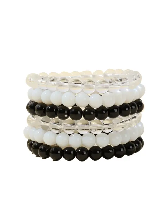 Set%20of%206%20Multi-color%20Bracelets%20Black/White/Transparent%20Bracelets%20-%20Image%206