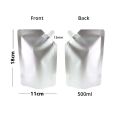 13x20 cm food Grade Plain Aluminum Standup Spout Pouches 100pcs/Lot. 