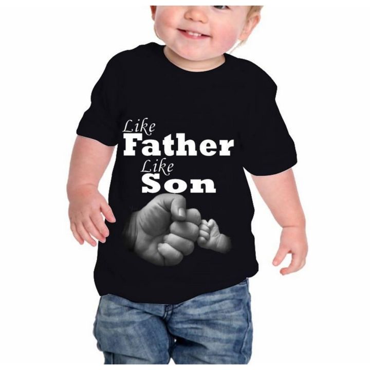 Like Father Like Son Digital Printed T-Shirt For Boys/ Shirt For Boys - Stay Matching And Stylish With Father-Son Printed T-Shirts
