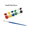 Mini Poster Paint kit for Kids, 6 Colours 3ML Each + 1 Brush (Random Small Paint Boxes). 