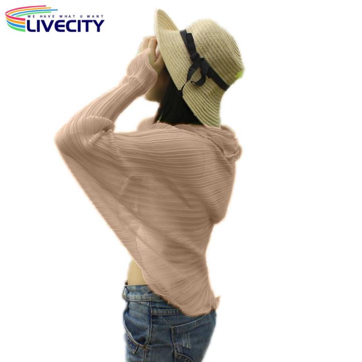 Sleeve Shawl Scarf simple Sun Protection Sleeves Chiffon Protective Shawl