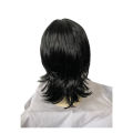 [ New ] Wolf Tail Anchovy Head Unisex Wig Same Style Warrior Head Long Straight Hair Handsome Younger Wig Sheath. 