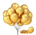 Golden Happy Birthday Theme Foil Set Including 30 Balloons ( 15 Gold & 15 White ) Golden Happy Birthday Foil & 5 Confetti Balloons & 2 Gold Star & 2 Silver Dil & Golden Curtain. 