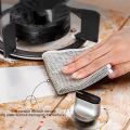 5/10PCs Magic Dishcloth Wire Cleaning Cloths Kitchen Silver Dish Pot Washing Cloth Towels Metal Steel Wire Rags for Kitchen 20x20cm. 